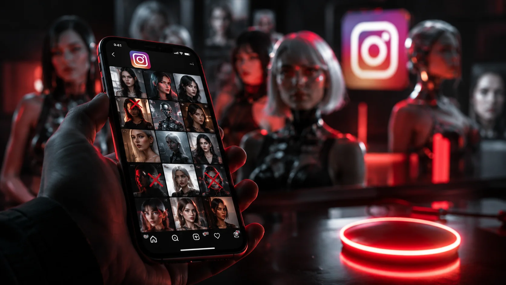 Schermata di un profilo Instagram con la nuova etichetta AI generated profile evidenziata