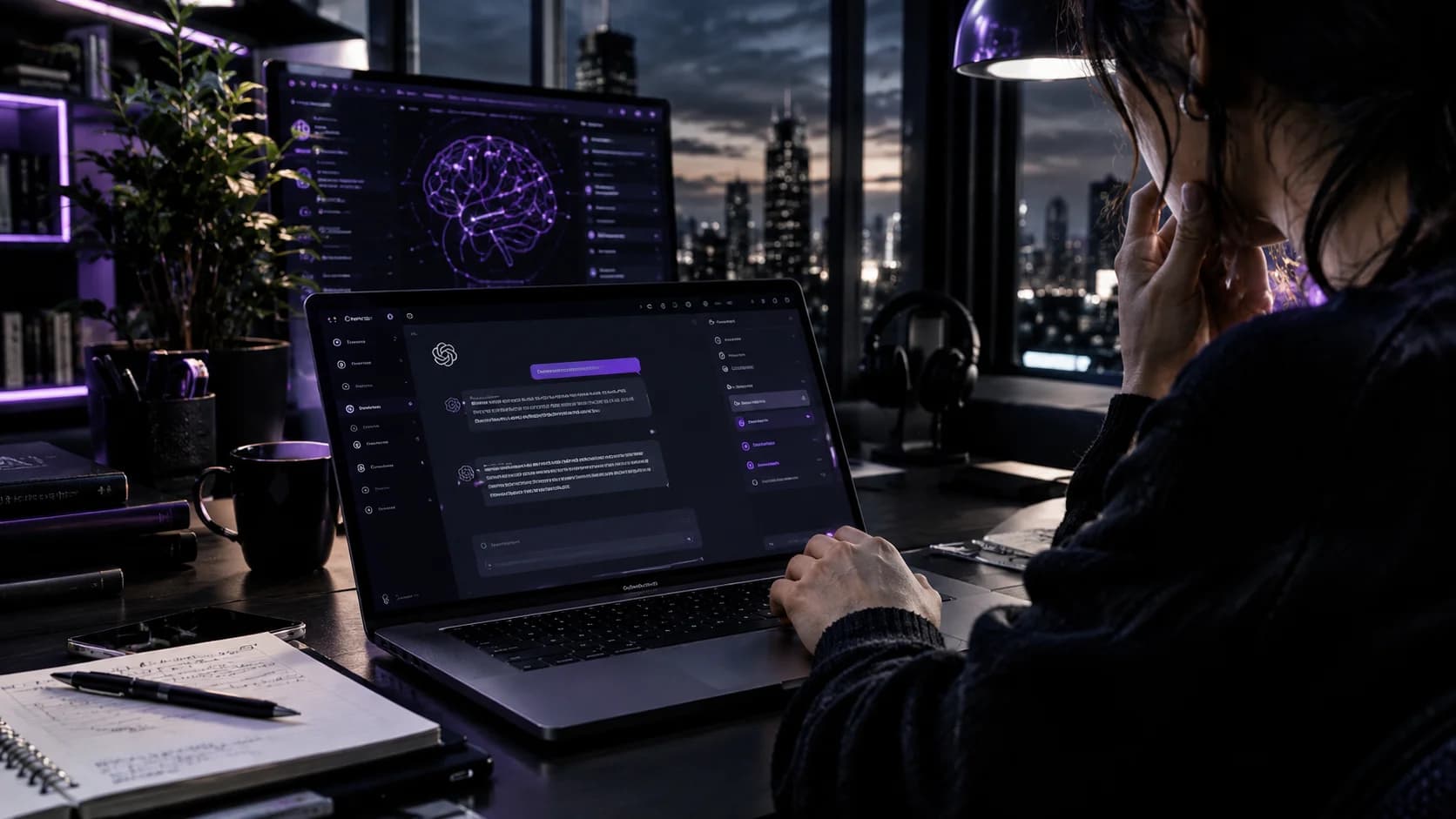 Illustrazione concettuale di un prompt scritto per un modello di intelligenza artificiale nel 2026
