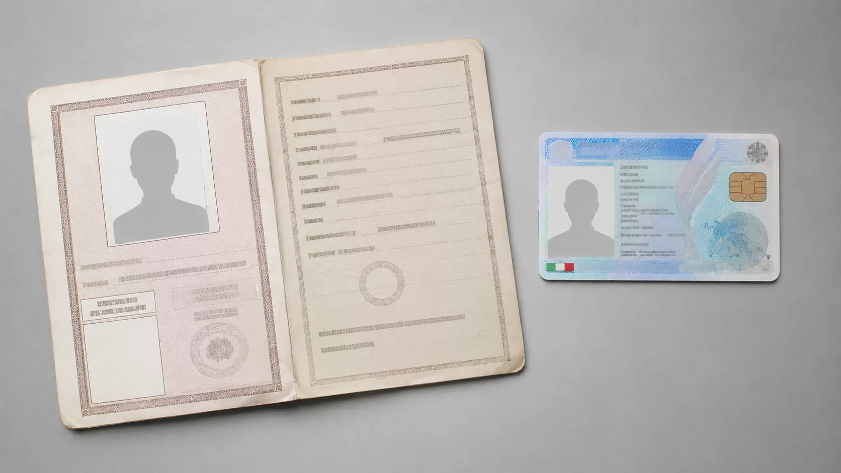 Sportello anagrafe comunale durante il rilascio della Carta d'Identità Elettronica