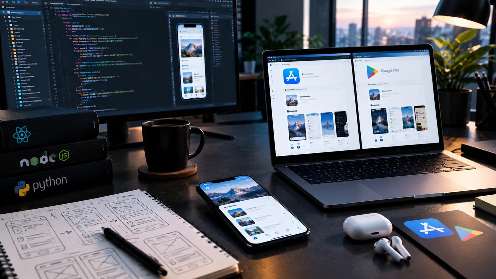 Rappresentazione delle fasi di sviluppo di un'app mobile e dei costi associati nel 2026